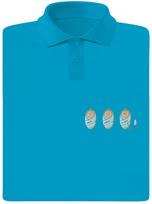 AI baby pánska polokošeľa Blue Atol