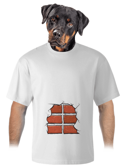 Tehly unisex tričko oversized White
