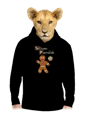 Perníčkový tatko a Perníček detská mikina klokanka Black