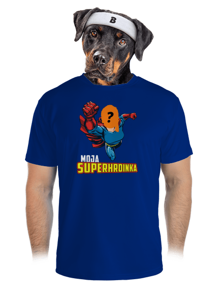 Moja superhrdinka pánske športové tričko Royal Blue Mal