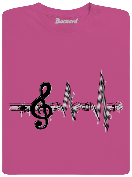 Žijem muzikou detské tričko Fuchsia