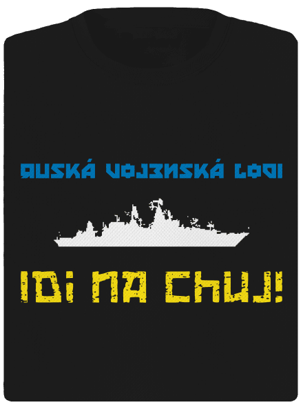 Ukrajina - Lodi idi na chuj dámske športové tričko Black