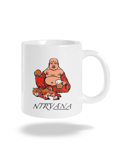 Nirvána klasický hrnček White