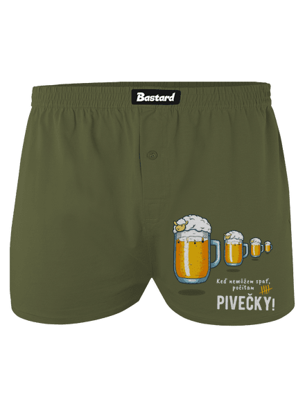 Pivečka pánske trenky Khaki
