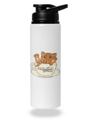 Kapučičíno flaša na vodu White