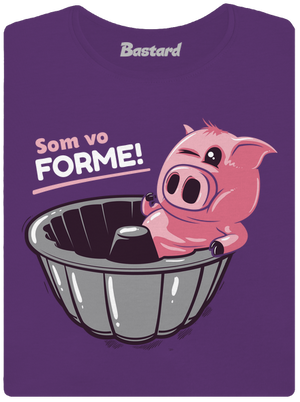 Vo forme dámske tričko prémium Purple