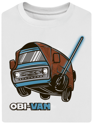 Obi Van unisex tričko oversized White