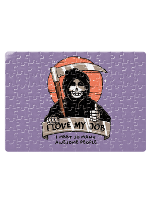 I love my job puzzle White