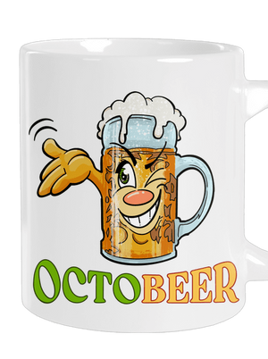 Octobeer veľký hrnček White