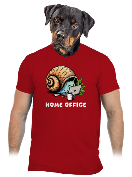 Slimákov home office pánske tričko Red