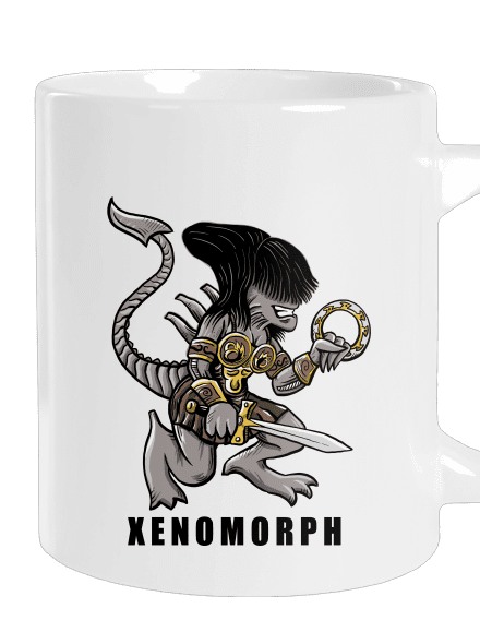 Xenomorph veľký hrnček White