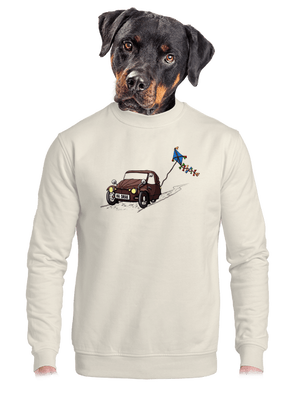 unisex mikina bez kapucne