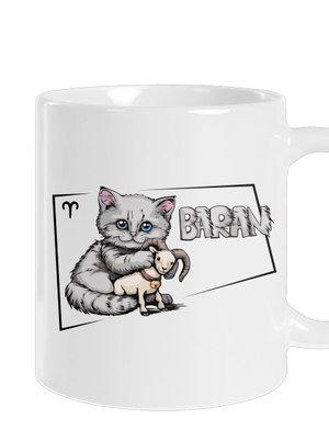 Mačací horoskop: Baran klasický hrnček White