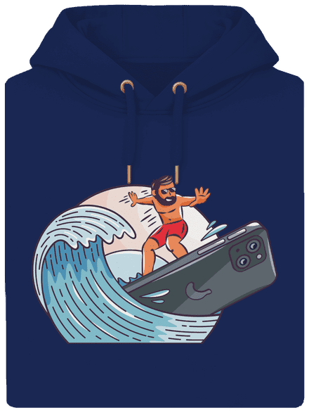 Som surfer unisex mikina premium Navy
