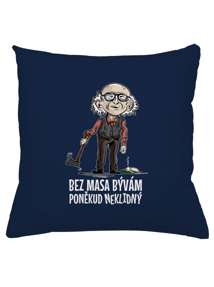 Neklidný bez masa vankúš Dark Navy