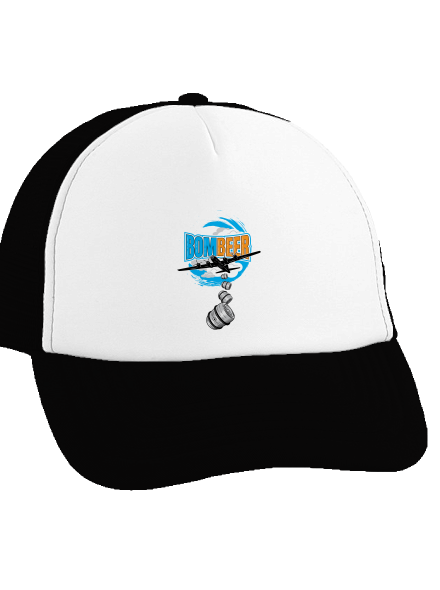 BomBeer šiltovka truckerka Black cap