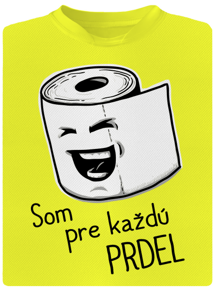 Prdel detské športové tričko Neon Yellow