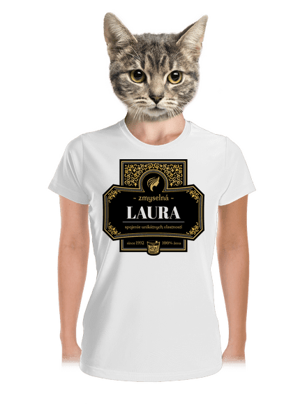 Alkoholová etiketa dámske športové tričko White