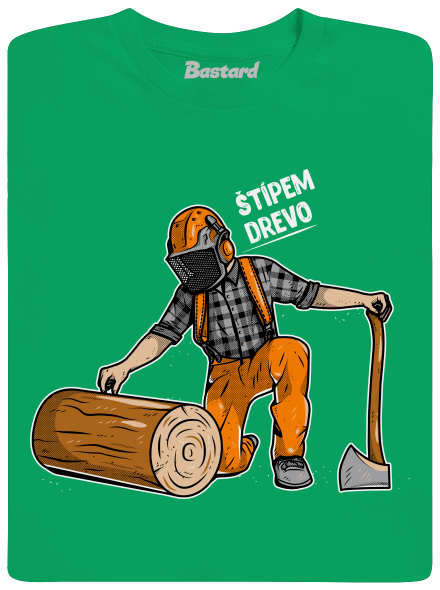 Drevorubač pánske tričko Kelly Green