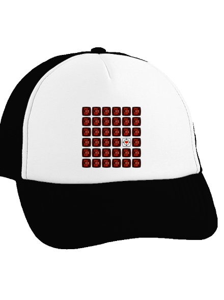 Pexeso šiltovka truckerka Black cap
