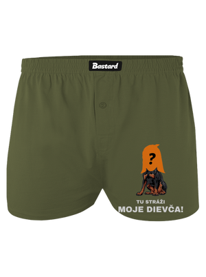 Tu strážim ja pánske trenky Khaki