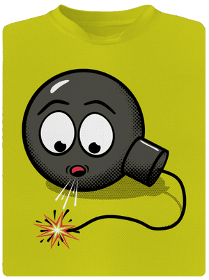 Bomba pánske športové tričko Neon Yellow