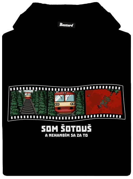 Som šotouš dámska mikina klokanka Black