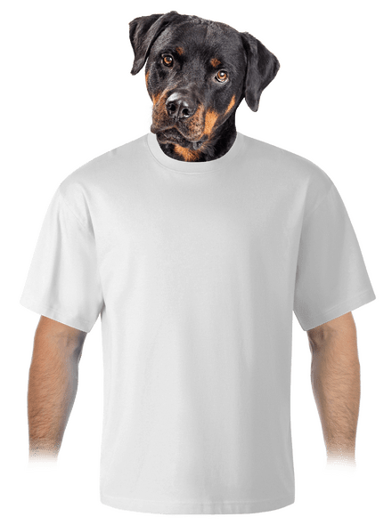 Bez potlače unisex tričko oversized White
