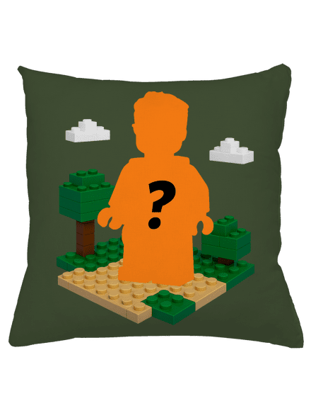 Lego z vlastnej fotky vankúš Olive Green