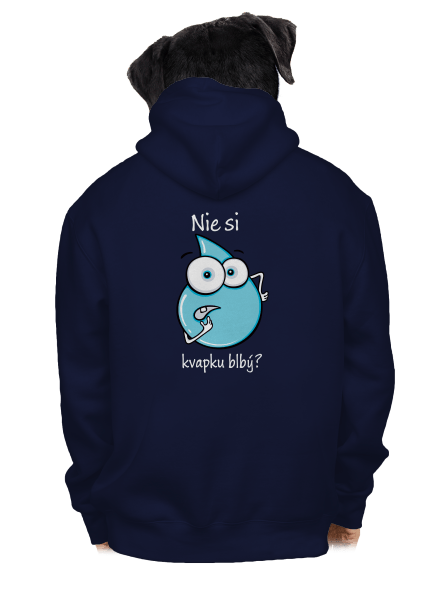 Nie si kvapku blbý pánska mikina na zips Navy