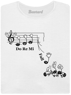 Do re mi fall dámske tričko s lemom White