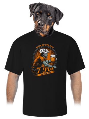 Spotreba 7 na 100 unisex tričko oversized Black