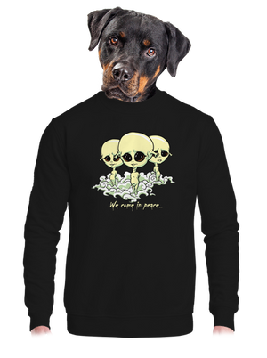 unisex mikina bez kapucne