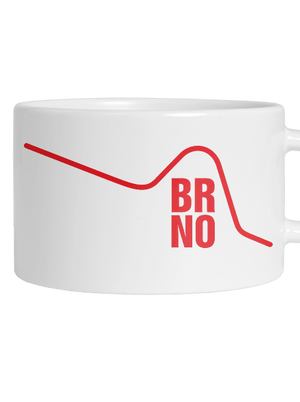 Brno hrnček makronka White