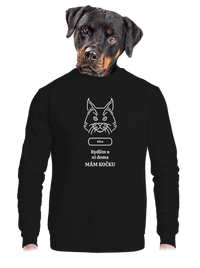 unisex mikina bez kapucne