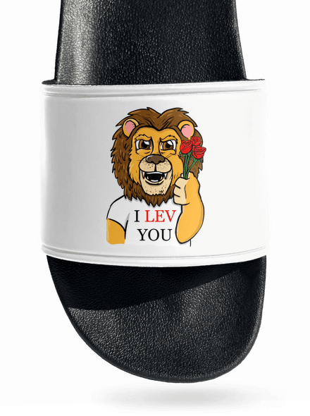 I lev you šľapky White