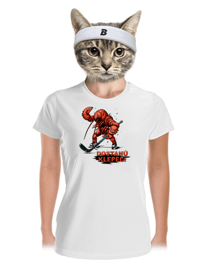 Dostanú klepec dámske športové tričko White