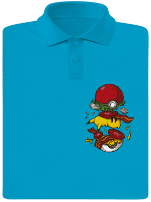 Pokémon burger pánska polokošeľa Blue Atol