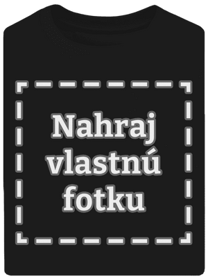 Vlastná potlač unisex tričko oversized Black