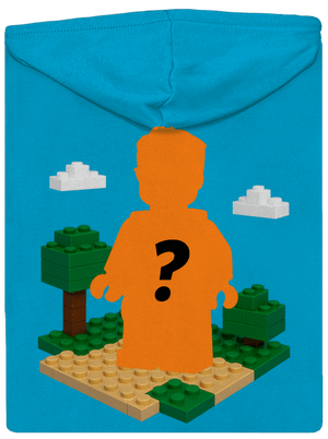 Lego z vlastnej fotky dámska mikina na zips Blue Atol
