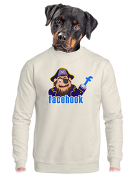 unisex mikina bez kapucne