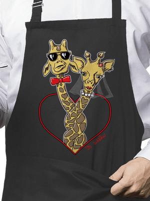 Žirafy vo zväzku zástera Dark Grey