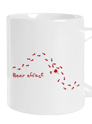 Beer effect! veľký hrnček White