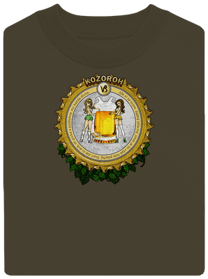 Pivný horoskop: Kozorožec unisex mikina bez kapucne Urban Khaki