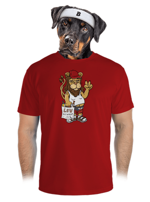 Lvíček pánske športové tričko Red Mal