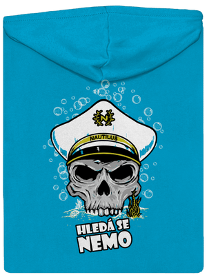 Kapitán Nemo dámska mikina na zips Blue Atol