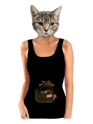 Na hubách dámske tielko klasické Black