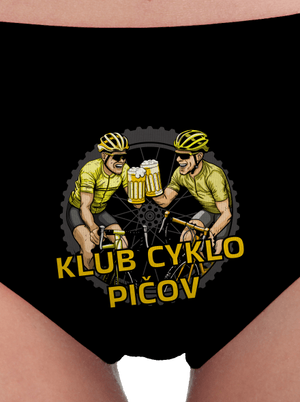 Klub cyklo pičov dámske nohavičky Black