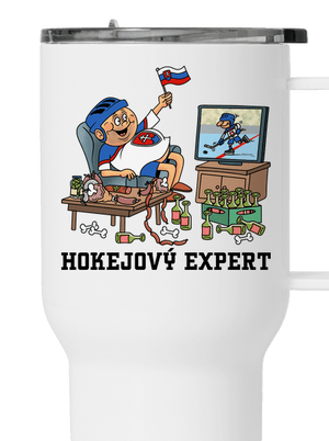 Hokejový expert termohrnček White