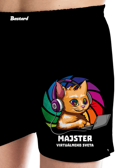 Majster virtuálneho sveta pánske trenky Black
